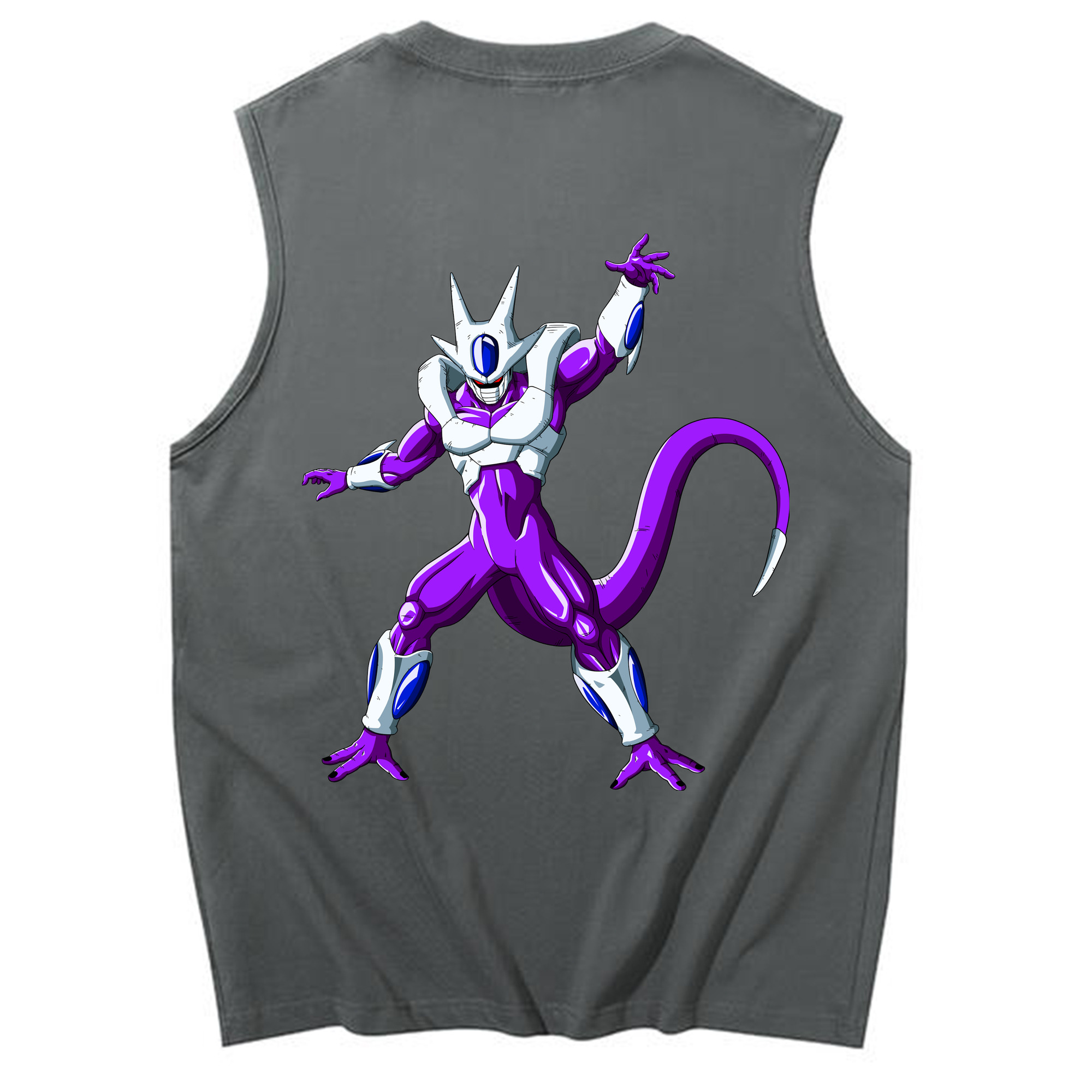 （画像用） ドラゴンボール クウラ DRAGON BALL Cooler Coora コットン100％タンクトップ（背面プリント）